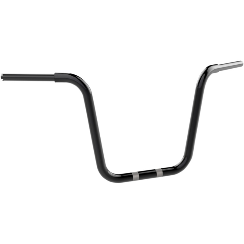 KHROME WERKS Black 14 Ape Hanger Handlebar 1-1/4 Fat Center Bobber Ape Handlebar