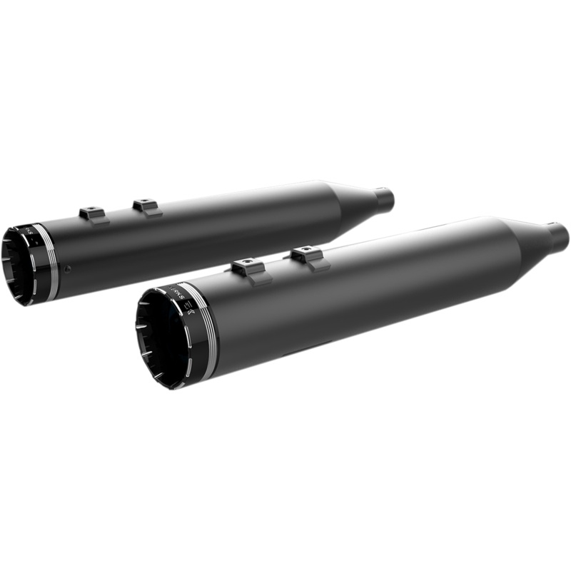 KHROME WERKS Mufflers – Black with Tracer Tip HP-Plus 4.5 Slip-On Mufflers
