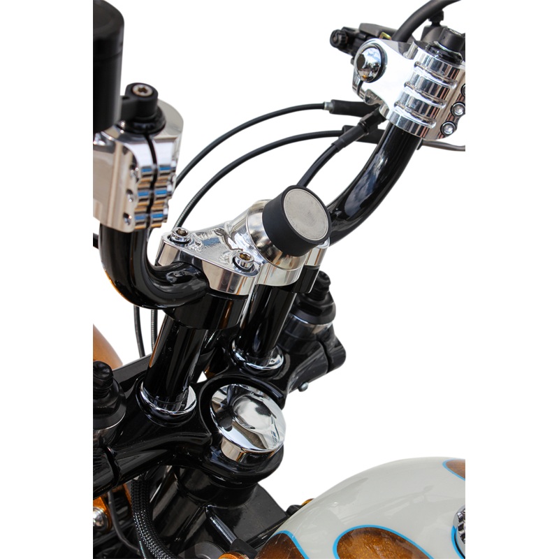 KLOCK WERKS Chrome iOmount Handlebar Clamp for ’84 – ’19 Harley Davidson iOmounts Device Mount