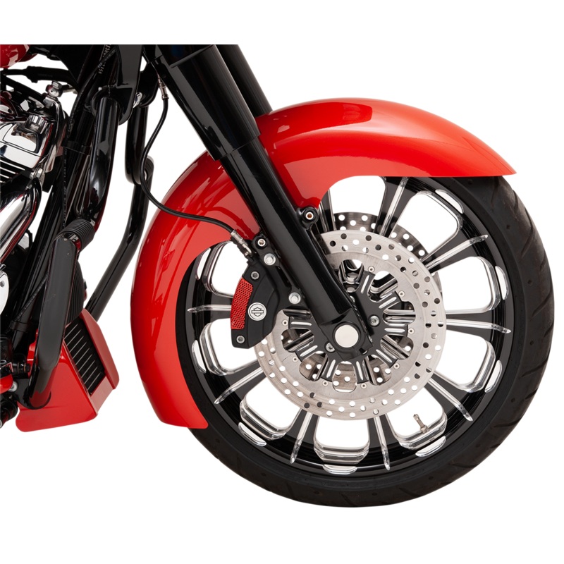 KLOCK WERKS Level Fender Kit – Steel – Black – 21 – ’14-’20 FL Tire Hugger Front Fender for Dresser