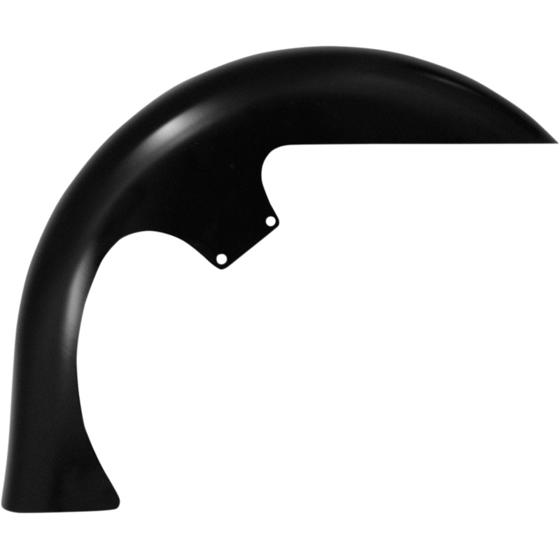 KLOCK WERKS Level Front Fender Kit – For Raked Frames – Black – Steel – 26 Tire Hugger Series Front Fenders for Dressers