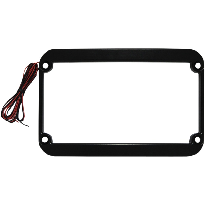 KLOCK WERKS Lighted License Plate Frame – Black The One Rear Fender Lighted License Frame
