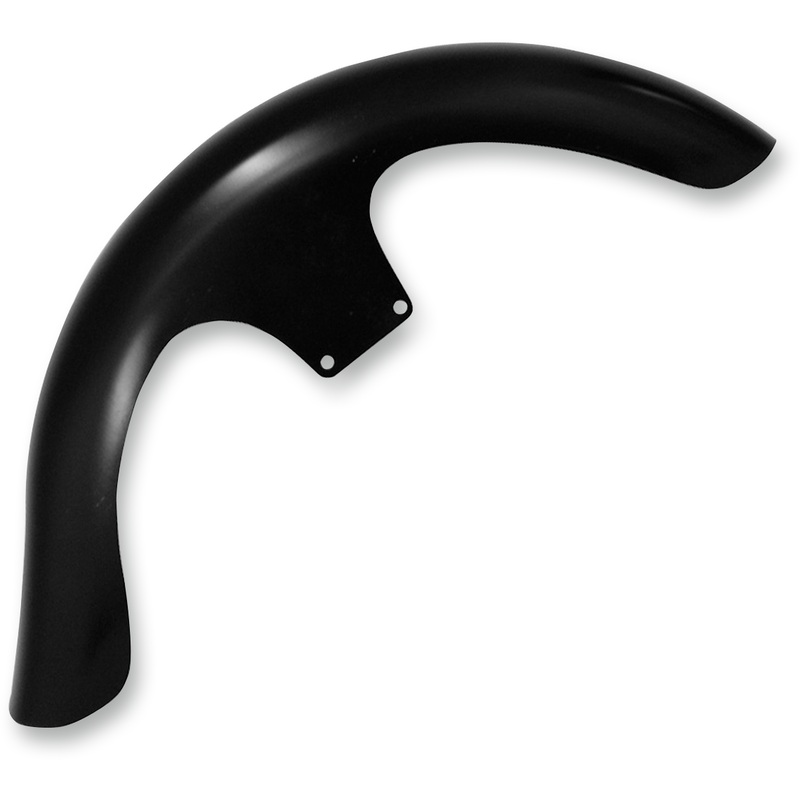 KLOCK WERKS Lil’ Wrapper  Front Fender Kit – For Raked Trees – Black – Steel – 23 Tire Hugger Series Front Fenders for Dressers