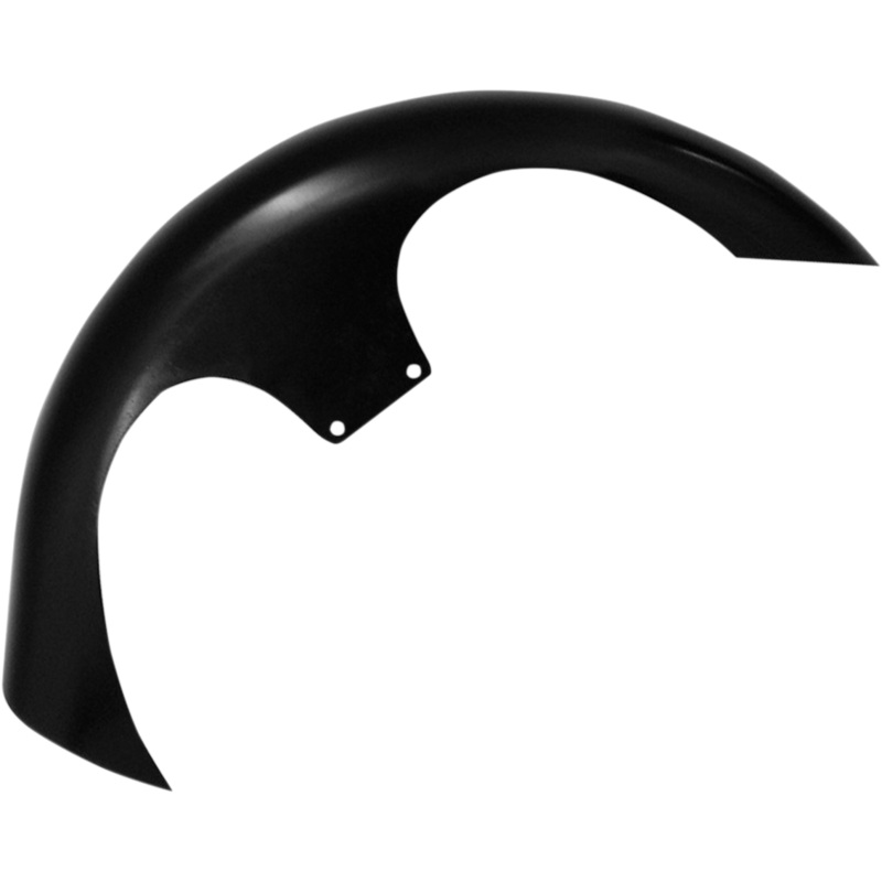 KLOCK WERKS Shank Front Fender Kit – For Raked Frames – Black – Steel – 26 Tire Hugger Series Front Fenders for Dressers