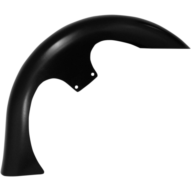 KLOCK WERKS Slicer Front Fender Kit – For Raked Frames – Black – Steel – 26 Tire Hugger Series Front Fenders for Dressers