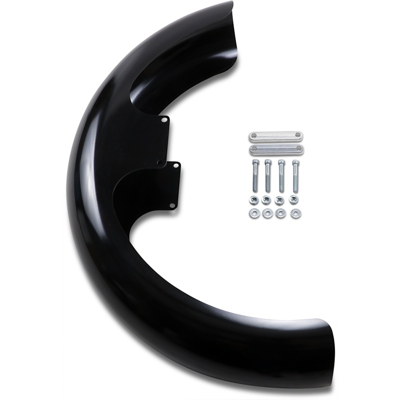 KLOCK WERKS Wrapper Front Fender Kit – Black – Steel – 21 –  FLH Hugger Series Front Fender