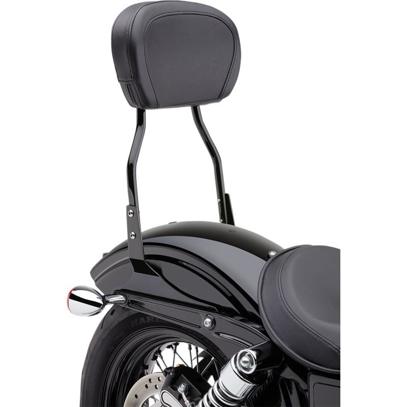 COBRA Round Sissy Bar – Short – Black – Dyna 602-1252B