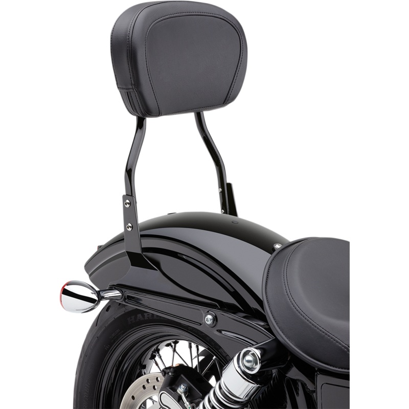 COBRA Round Sissy Bar – Standard – Black – Dyna 602-1302B