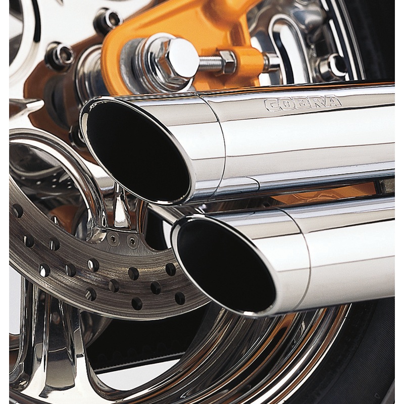 COBRA Speedster Slashdown Exhaust – Chrome – ’91-’05 Dyna 6855