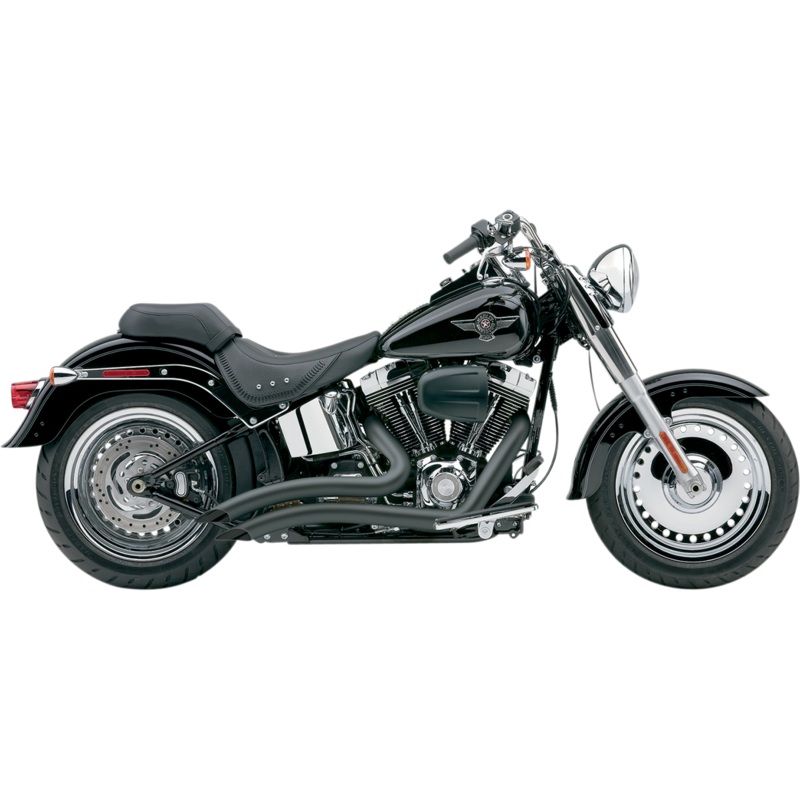 COBRA Speedster Swept Short Exhaust – Black – ’07-’11 Softail 6224B