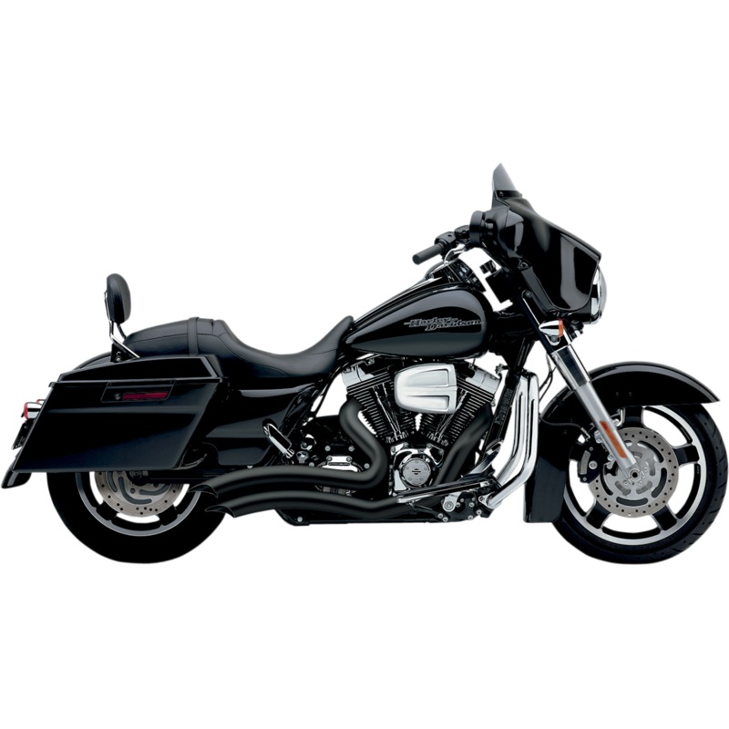COBRA Speedster Swept Short Exhaust – Black – ’10-’16 FL 6230B