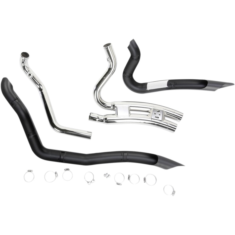 COBRA Speedster Swept Short Exhaust – Black – ’14-’20 XL 6233B