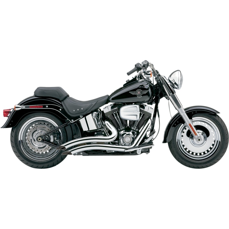 COBRA Speedster Swept Short Exhaust – Chrome – ’07-’11 Softail 6224