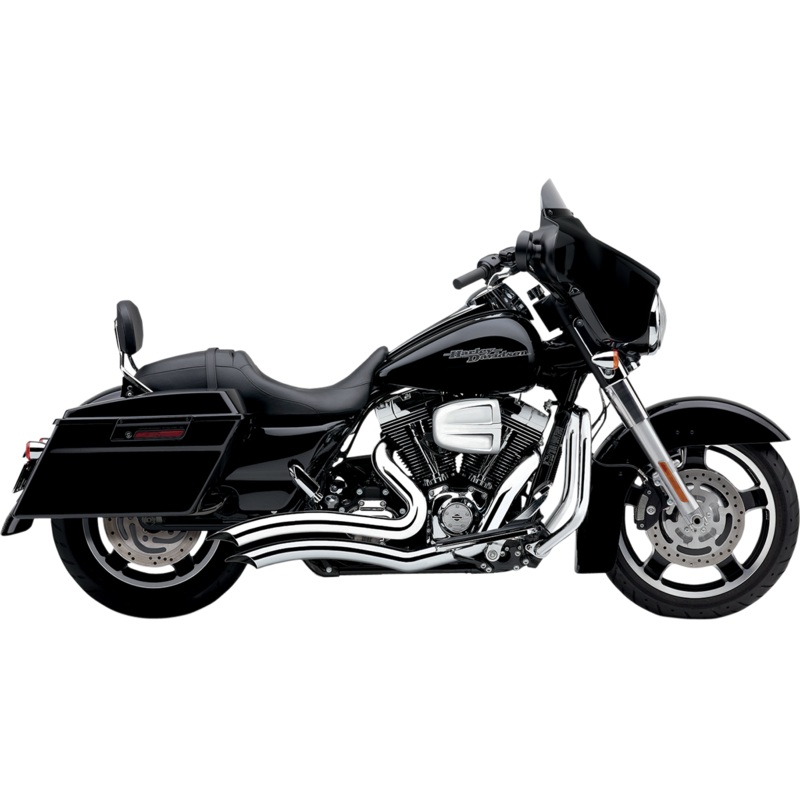 COBRA Speedster Swept Short Exhaust – Chrome – ’10-’16 FL 6230