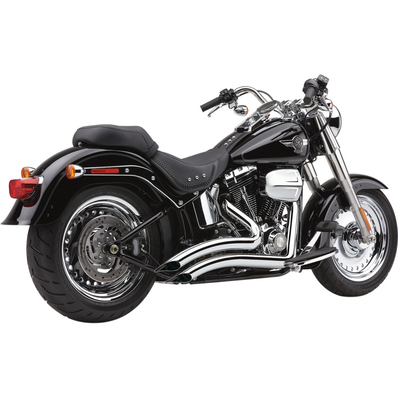 COBRA Speedster Swept Short Exhaust – Chrome – ’12-’17 Softail 6225