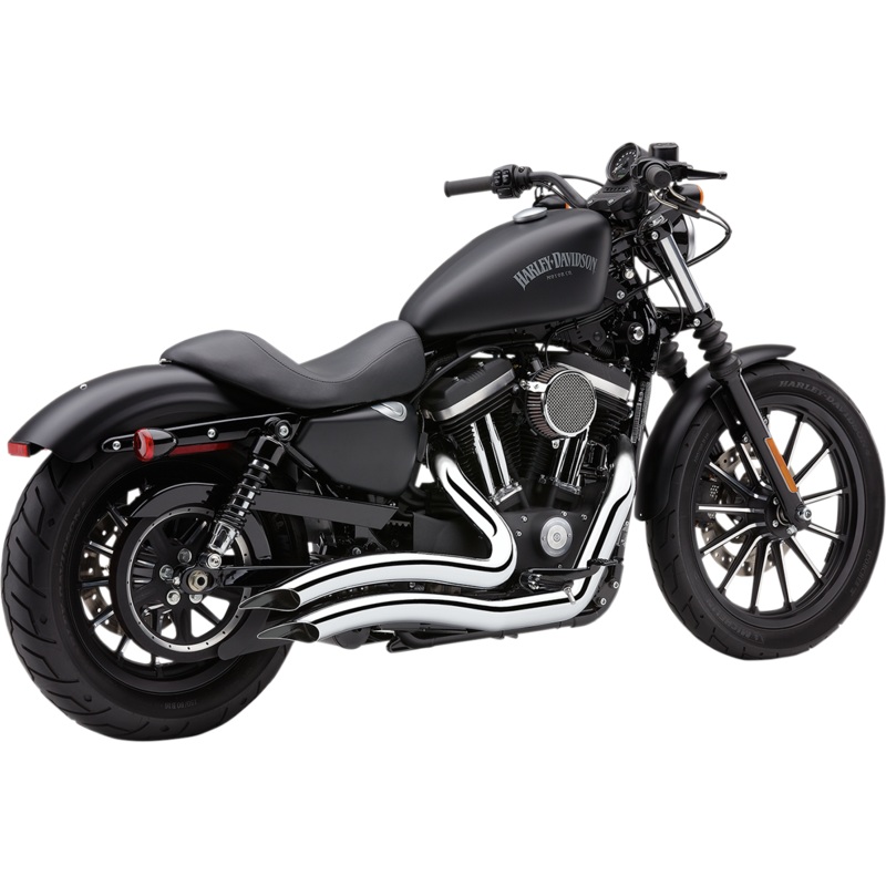 COBRA Speedster Swept Short Exhaust – Chrome – ’14-’20 XL 6233