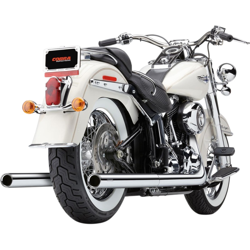 COBRA True Dual Exhaust – Billet Tip – ’07-’11 Softail 6985