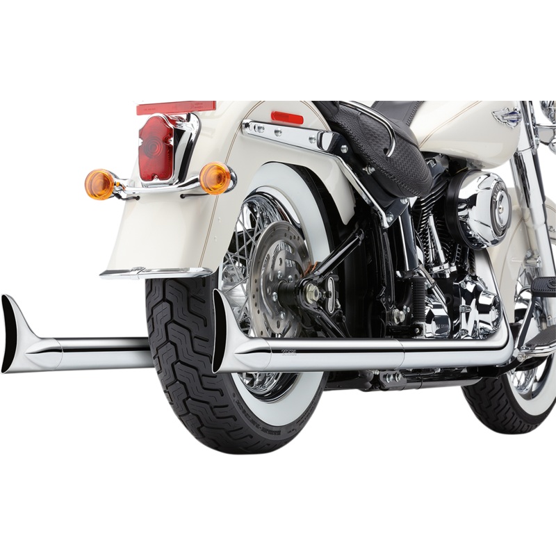 COBRA True Dual Exhaust – Fishtail – ’12-’17 Softail 6989