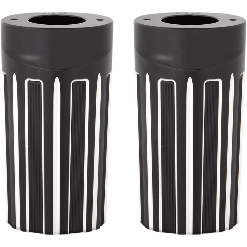 ARLEN NESS 10-Gauge Fork Boot Covers – Black Anodized – FLHT Aluminum Fork Boot Covers  10 Gauge