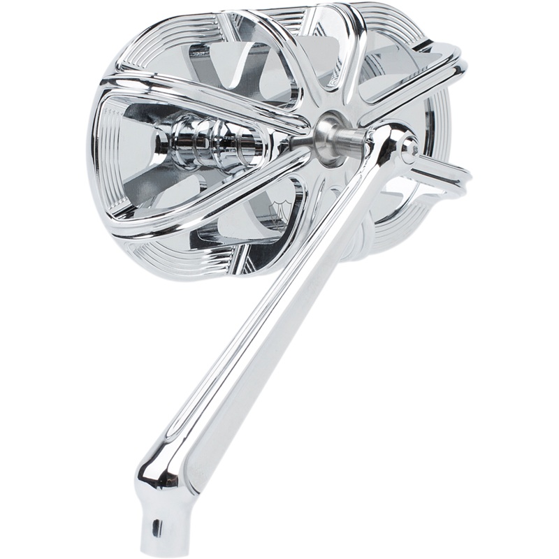 ARLEN NESS 10 Gauge Mirror – Chrome – Left Caged Series Mirror