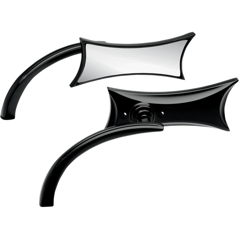 ARLEN NESS 4 Point Mirror – Black – Left Micro-Mirror  Four Point