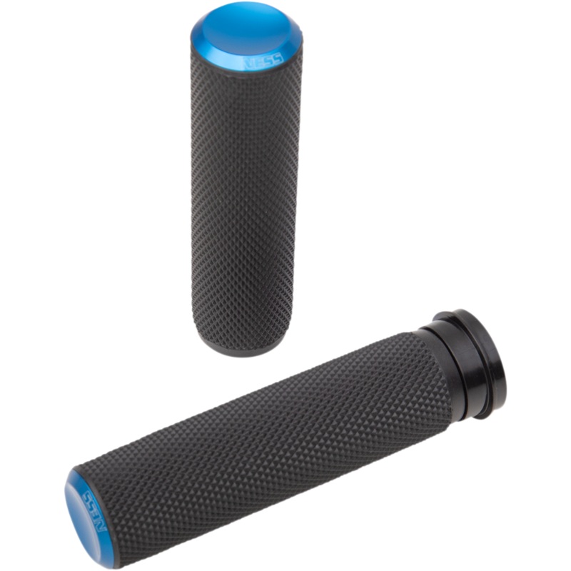 ARLEN NESS Blue Knurled Grips for TBW Fusion Knurled Grips