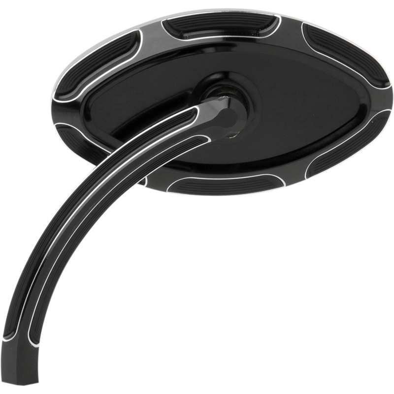 ARLEN NESS Cats Eye Forged Billet Mirror – Black – Left Cats Eye Forged Billet Mirror