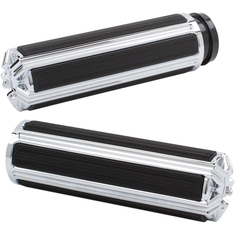 ARLEN NESS Chrome 10-Gauge Grips for Cable Ness-Tech 10-Gauge Comfort Grips