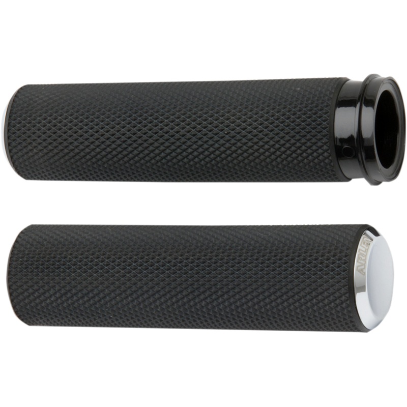 ARLEN NESS Chrome Knurled Grips for TBW Fusion Knurled Grips