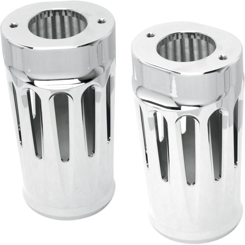 ARLEN NESS Deep Cut Fork Boot Covers – Chrome – FLHTD Aluminum Fork Boot Covers  Deep Cut