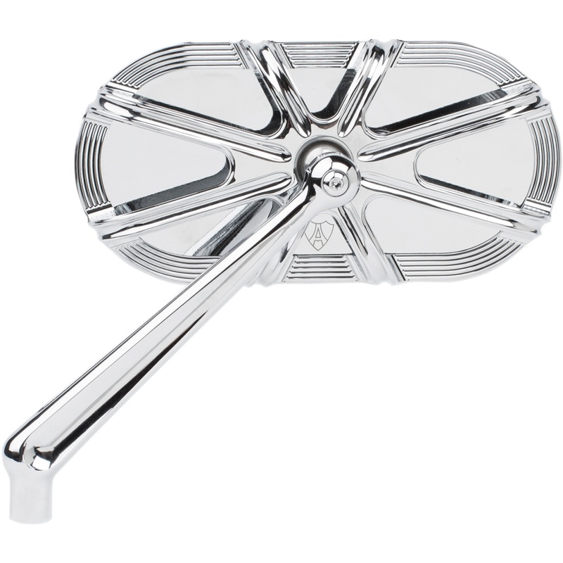 ARLEN NESS Deep Cut Mirror – Chrome – Left Caged Series Mirror