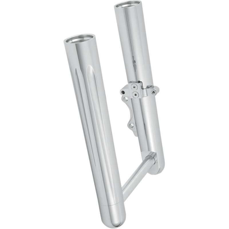 ARLEN NESS Hot Legs Fork Legs – Dual Disc – Deep Cut – Chrome – ’00-’07 FLT Dual-Disc Hot Legs Fork Legs