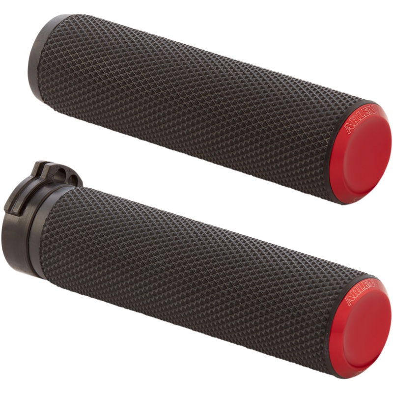 ARLEN NESS Red Knurled Grips for Cable Fusion Knurled Grips