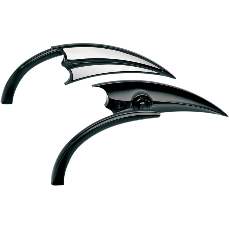 ARLEN NESS Scoop Triangle Mirror – Black – Left Micro-Mirror  Scoop