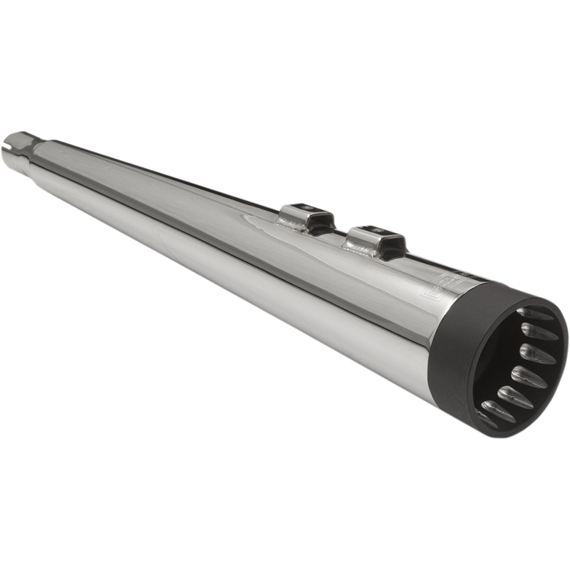 BASSANI XHAUST DNT Megaphone Muffler – Black/Black – ’95-’16 FL DNT Megaphone Slip-On Mufflers