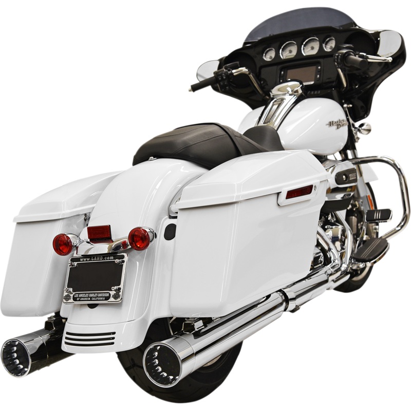 BASSANI XHAUST DNT Straight Can Mufflers for FL – Chrome DNT Straight Can Slip-On Mufflers