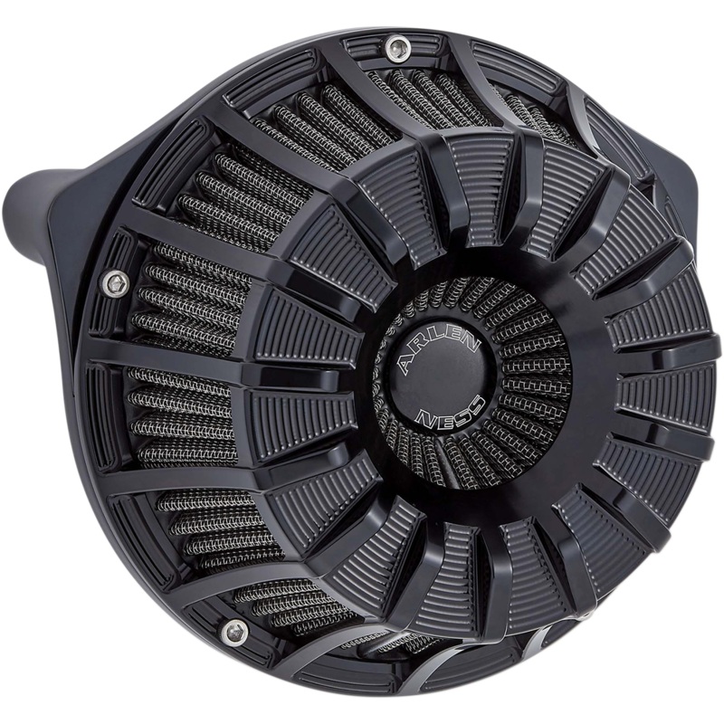 ARLEN NESS Air Cleaner – 15-Spoke Black Inverted Series Air Cleaner Kit  15-Spoke