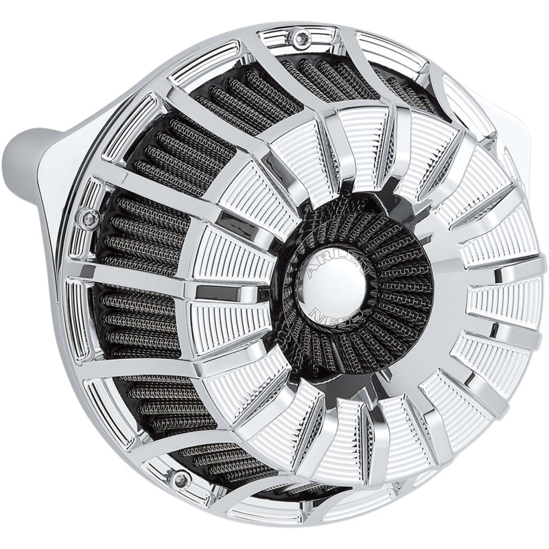 ARLEN NESS Air Cleaner – 15-Spoke Chrome Inverted Series Air Cleaner Kit  15-Spoke