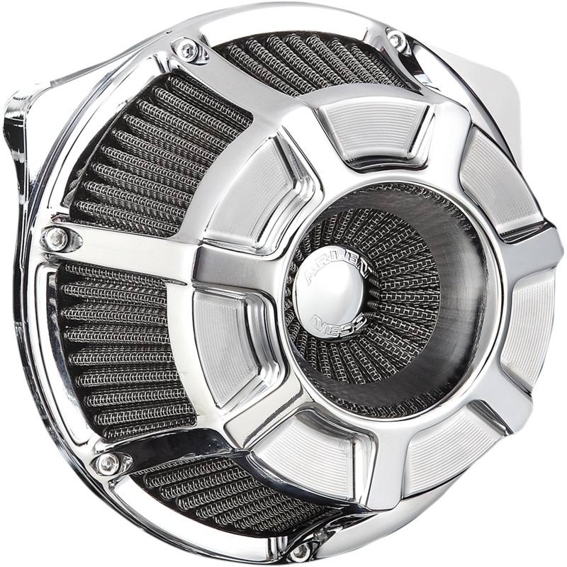 ARLEN NESS Air Cleaner Beveled99-17 Twin Cam Chrome Inverted Series Air Cleaner Kit  Beveled