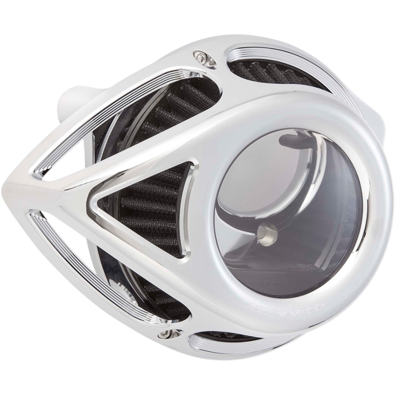 ARLEN NESS Air Cleaner – Clear Tear – Twin Cam – Chrome Clear Tear Air Cleaner