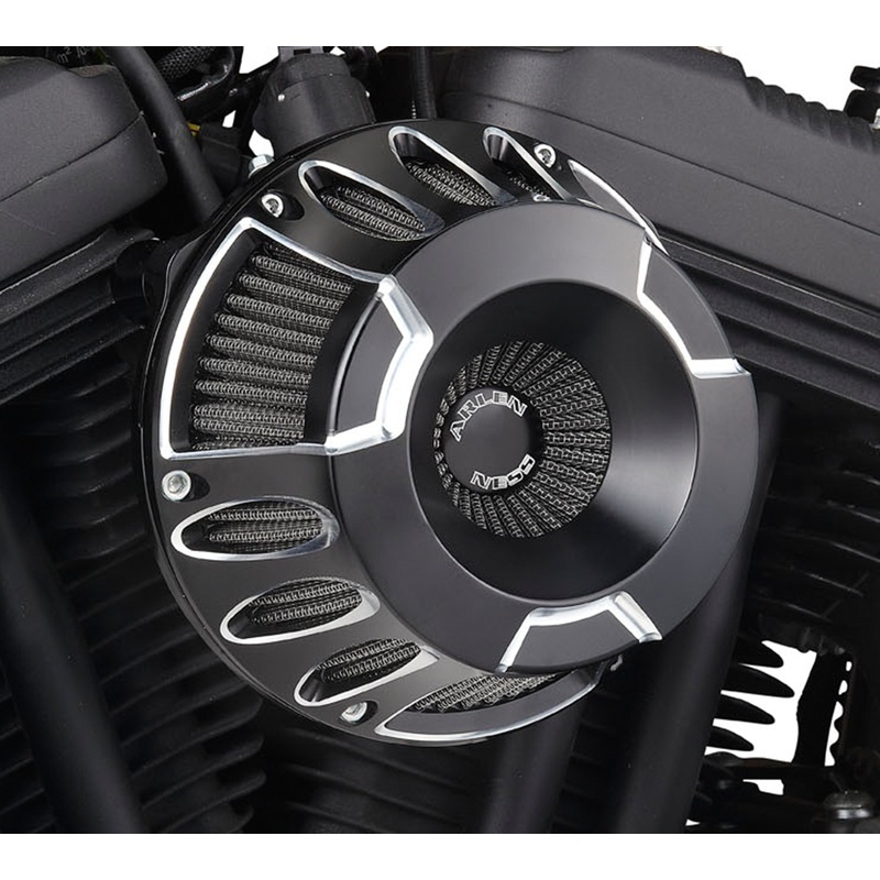 ARLEN NESS Air Cleaner Deep-Cut91-19XL Black Inverted Series Air Cleaner Kit  Deep Cut