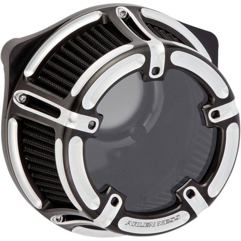 ARLEN NESS Air Cleaner Method Sucker Black Twin Cam Method Clear Series Air Cleaner