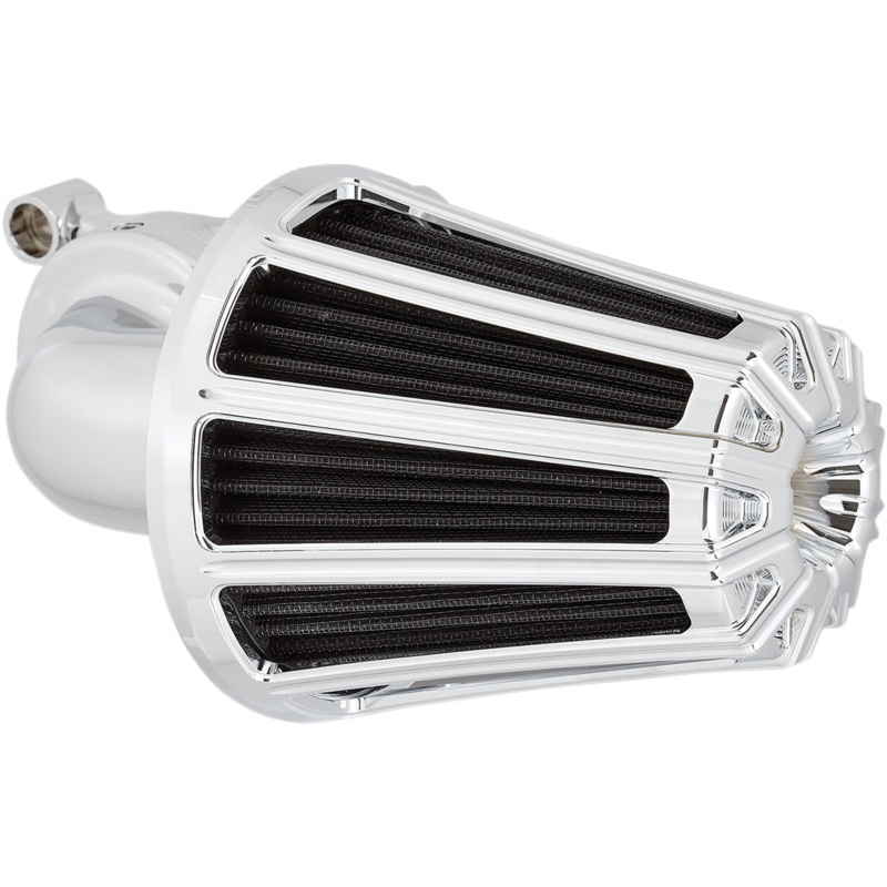 ARLEN NESS Air Cleaner Monster 10 Gauge Chrome Monster Sucker Air Cleaner Kit with Cover  10 Gauge