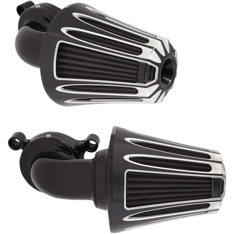 ARLEN NESS Air Cleaner Monster Deep-Cut Black Monster Sucker Air Cleaner Kit with Cover  Deep Cut