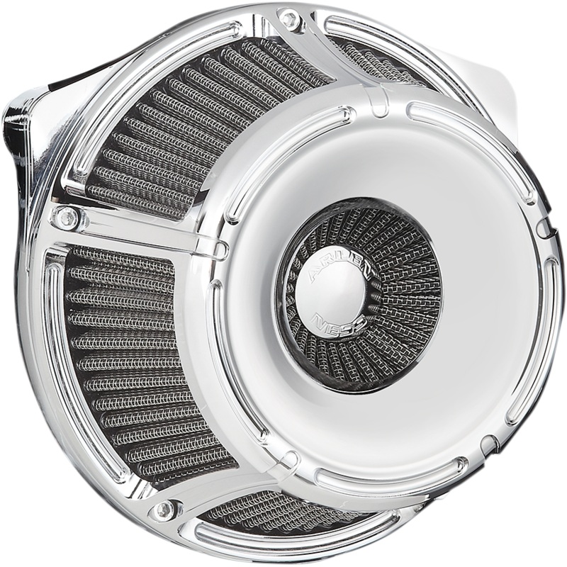 ARLEN NESS Air Cleaner Slot-Track 17-18FL Chrome Inverted Series Air Cleaner Kit  Slot Track