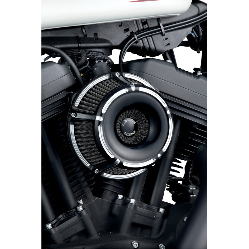 ARLEN NESS Air Cleaner Slot-Track 8-16FL Black Inverted Series Air Cleaner Kit  Slot Track