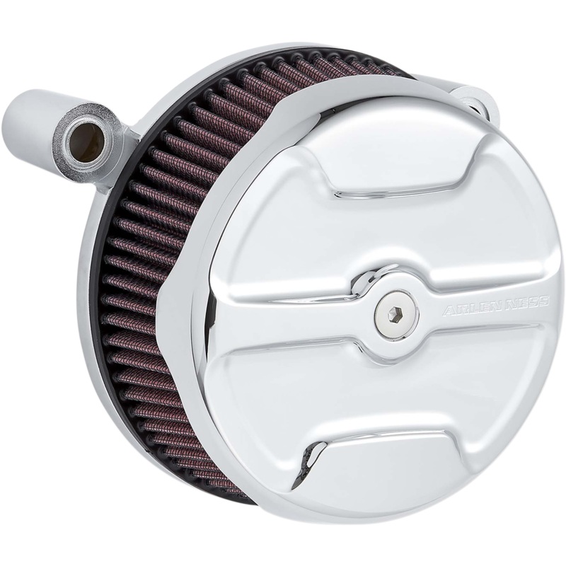 ARLEN NESS Air Cleaner – Sucker – Knuckle Chrome Big Sucker Stage I Air Filter Kit with Standard Filter  Knuckle
