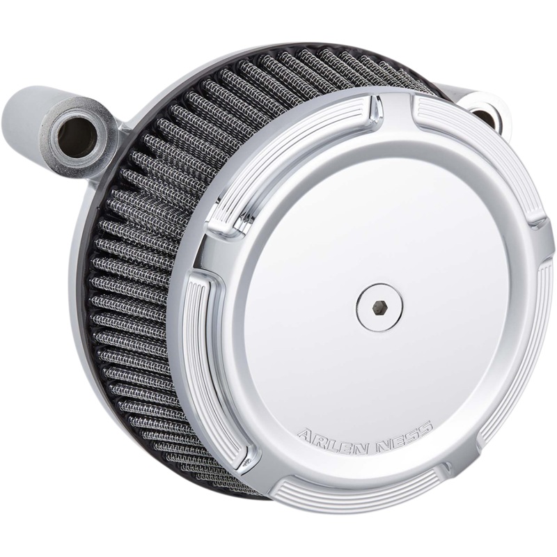 ARLEN NESS Air Cleaner Synthetic Stage-1 Bevelded Chrome FL 08 Big Sucker Stage I Air Filter Kit with Synthetic Filter  Beveled