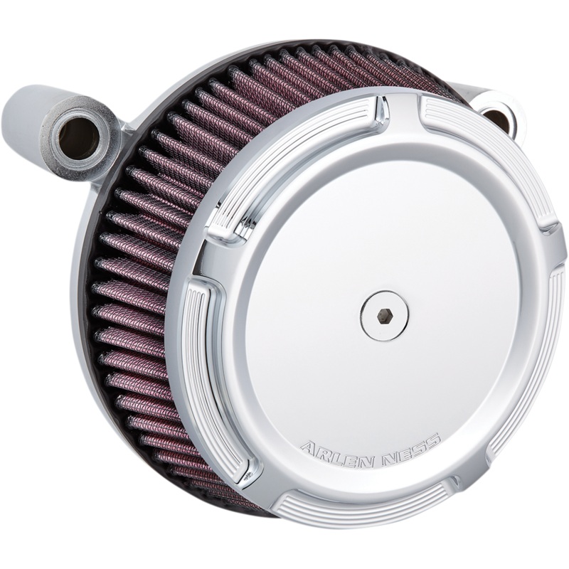 ARLEN NESS Air Cleaner Synthetic Stage-1 Beveled Chrome XL Big Sucker Stage I Air Filter Kit with Synthetic Filter  Beveled