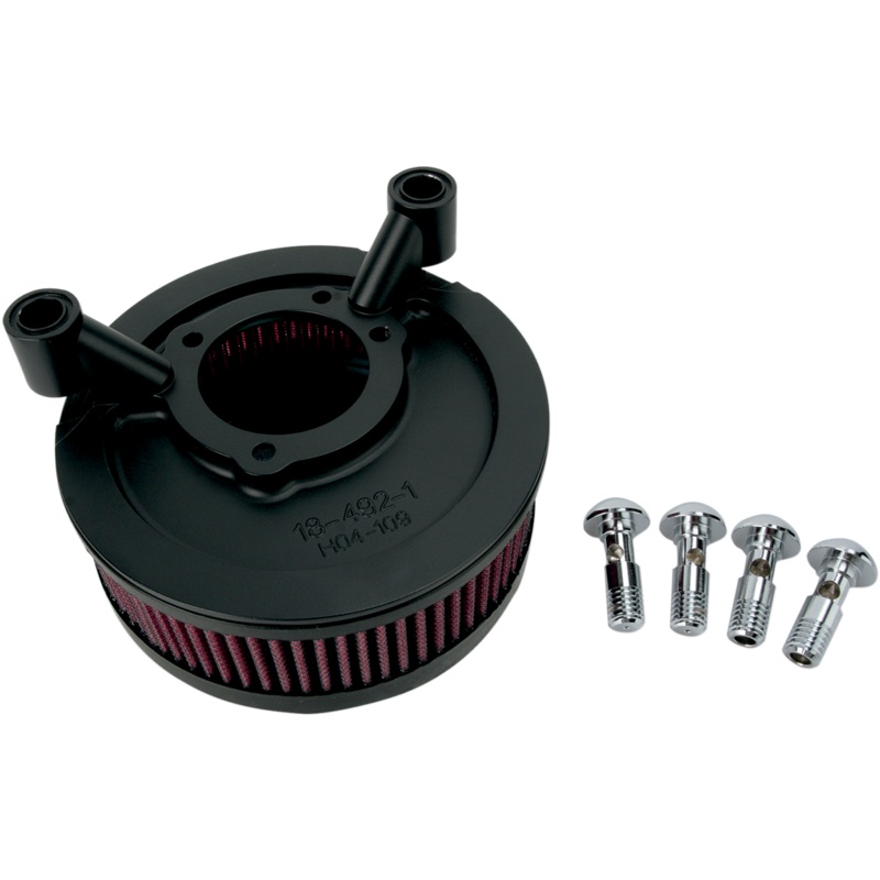 ARLEN NESS Big Sucker 91-19 XL Stock Black Big Sucker Air Filter Kit Accepts OEM Covers